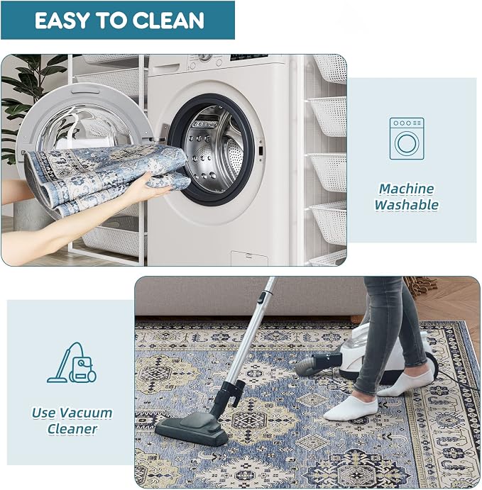 Dripex Vintage Washable Area Rug - Image 7