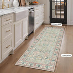 Bavni 2'6''x6 Rug Runners for Hallways, Washable Runner Rug Non Slip, Vintage - Image 8