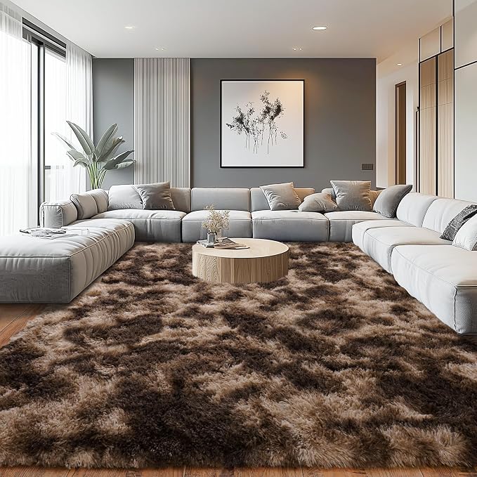 Upgrade Non-Slip Plush Rugs for Living Room, Soft Shaggy Carpets for Living Room - Image 4