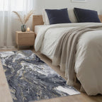 Abstract 2x6 Runner Rug: Modern Washable Rug - Image 4