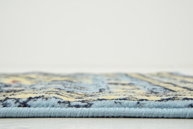 Unique Loom Taftan Collection Border Geometric Tribal Inspired Design Area Rug - Image 9