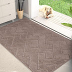 PURRUGS Dirt Trapper Door Mat 32" x 47", Non-Slip Machine Washable Entry Rug by PURRUGS