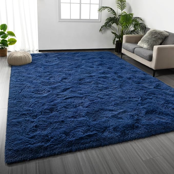 Large Shag Area Rugs 9 x 12, Plush Fuzzy Rugs by Deerhoo