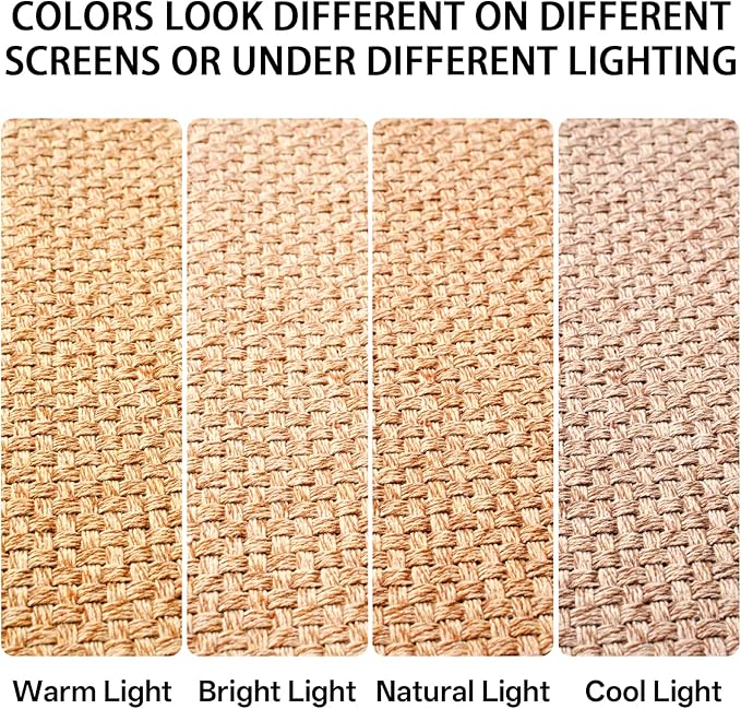 Front Door Mat 2'x3', Jute Like Non-Slip Indoor Mat Entrance, Woven Washable - Image 7