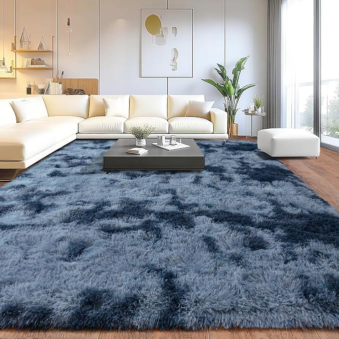Upgrade Non-Slip Plush Rugs for Living Room, Soft Shaggy Carpets for Living Room - Image 2