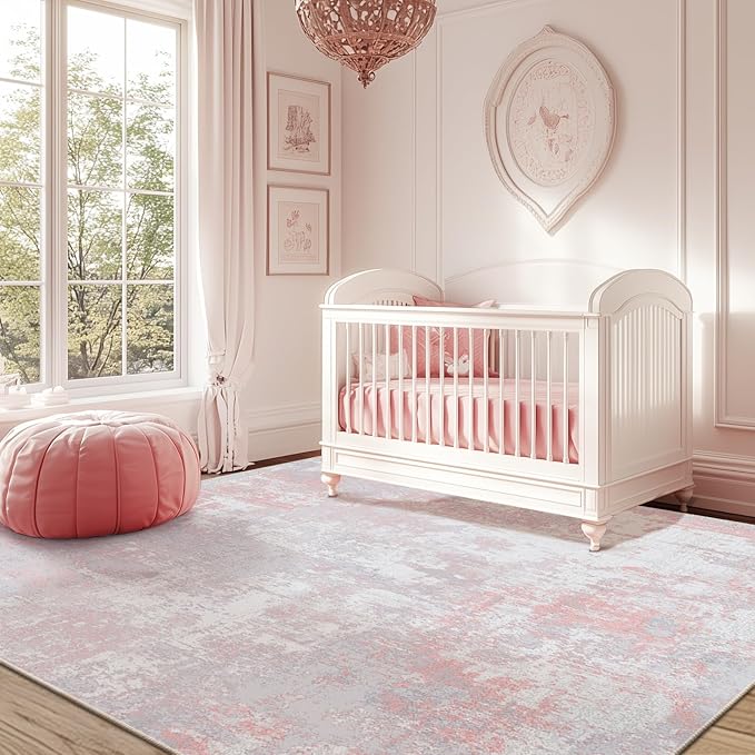 Washable Area Rugs 5'x7' Non-Slip Modern Abstract Soft - Image 2