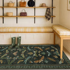 Dark Green 2'6"x10' Long Runner Rugs - Image 6