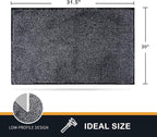 PURRUGS Dirt Trapping Door Mat 20" x 31.5", Non-Slip Machine Washable Entry Rug - Image 2