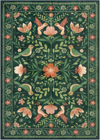 Moynesa 3x5 Kitchen Rug, Modern Cottage Washable Non-Slip Low Pile Area Rug - Image 2