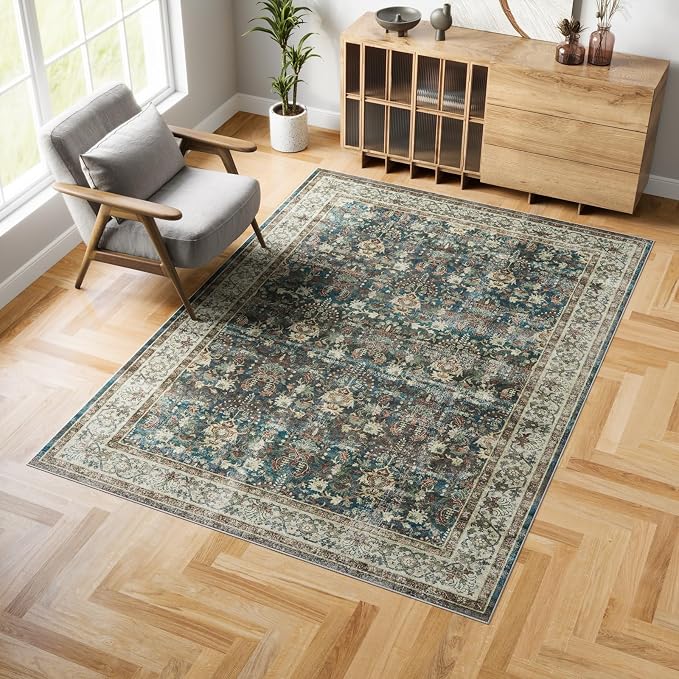 Dripex Vintage Washable Area Rug by Dripex
