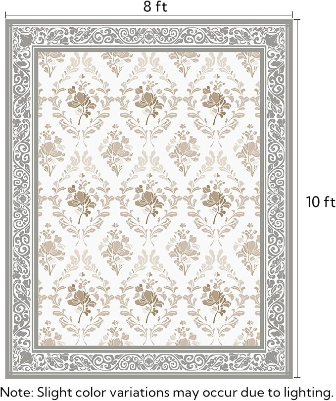 SOULFUL Medium Pile 8x10 Rugs for Living Room - Image 2