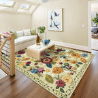 5x8 Machine Washable Area Rug for Living Room, Kids and Pets Friendly for - Image 8
