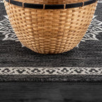 CAMILSON Outdoor Rug 6x9 Medallion Darkgray Modern Area Rugs - Image 8
