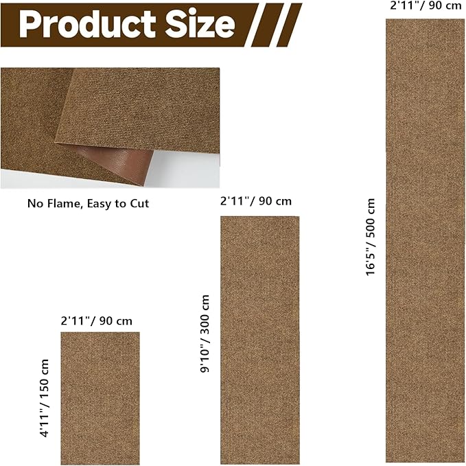 jxgzyy Extra Long Hallway Runner Rug, 3x16 Foot Commercial Carpet Runner - Image 2