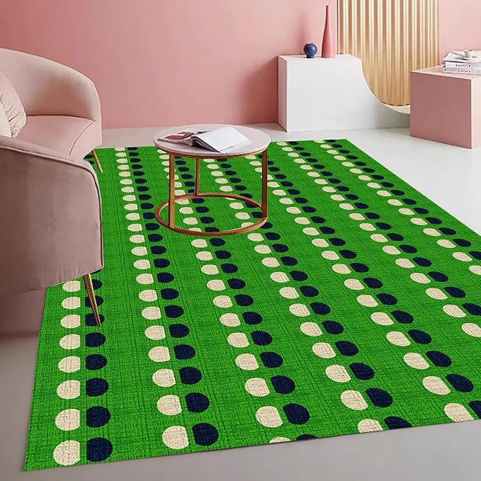 Layered Circle Geometric Rug Modern Abstract Morandi Color Pattern Area Rugs by Mamatong