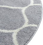 Rugs.com Lattice Frieze Collection Rug – 8' x 10' Oval Light Gray Medium Rug - Image 8