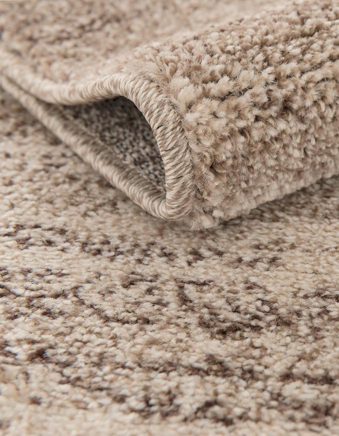 Rugs.com Angelica Collection Rug – 8 Ft Runner Beige Medium-Pile Rug Perfect - Image 5