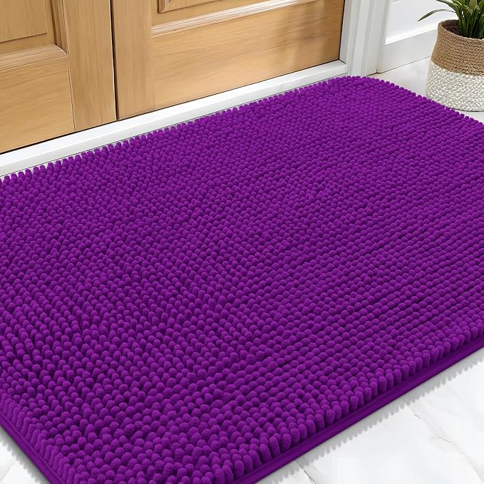 OLANLY Dog Door Mat for Muddy Paws 34x21, Absorbs Moisture and Dirt, Absorbent by OLANLY