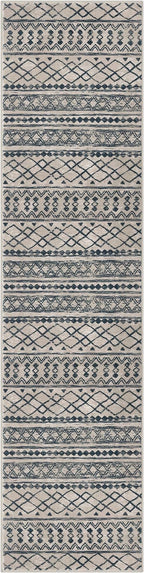 KUTA Boho Runners for Hallways 2x8 Light Brown Black Moroccan Washable Runner - Image 8