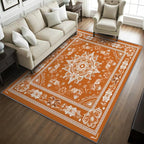 Mandala Rugs for Living Room -Vintage Floral Rug, 4x6 ft, Boho Medallion - Image 2