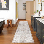 jinchan Kalen Runner Rug 2x10 Washable Hallway Rug Vintage Indoor Thin Retro - Image 4