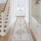 GENIMO Runner Rug 2'6"x7 Machine Washable Non Slip Vintage Hallway Runner Rug - Image 2