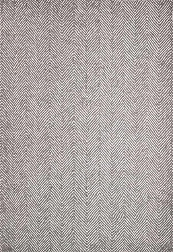 Modern Herringbone Chevron Collection Handcrafted Wool Area Rug by RestorationandRenovation