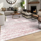 8x10 Machine Washable Area Rug for Living Room, Kids and Pets Friendly for by GERUIMO