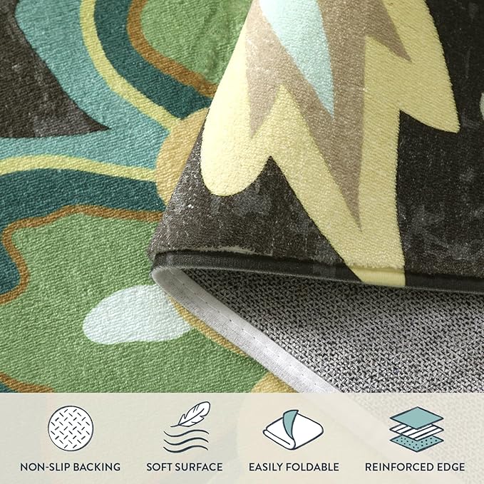 Lahome Collection Modern Floral Area Rug - Image 6