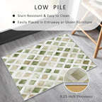 Checkered Rug, Washable 5x7 Rug - Image 4