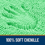 OLANLY Bathroom Rugs 24x16, Extra Soft Absorbent Chenille Bath Rugs, Rubber - Image 3