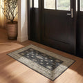RUGGABLE Washable Vintage Area Rug – Verena Dark Wood 4x6, Stain-Resistant by RUGGABLE