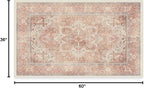 RUGGABLE Washable Area Rug – Kamran Rose Pink 3x5, Stain-Resistant, Non-Slip – - Image 3