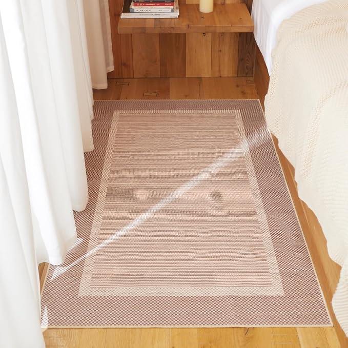ILANGO Jute Area Rugs for Living Room, Woven Washable Rugs 3'x5' Indoor - Image 5