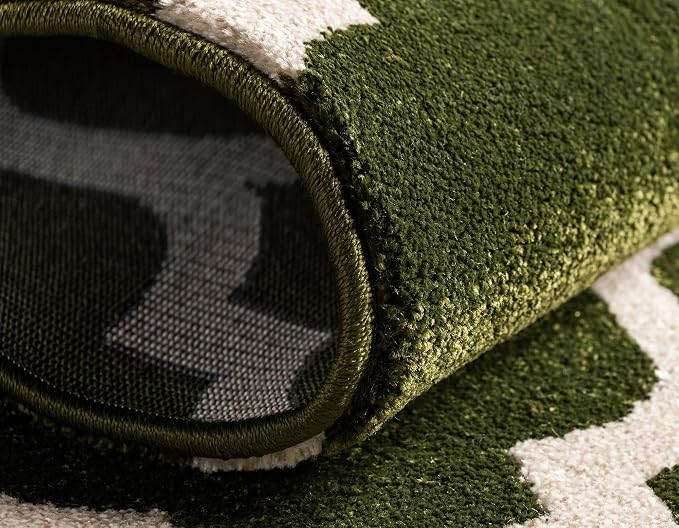Rugs.com Lattice Collection Rug – 6 Ft Round Dark Green Medium Rug Perfect - Image 10
