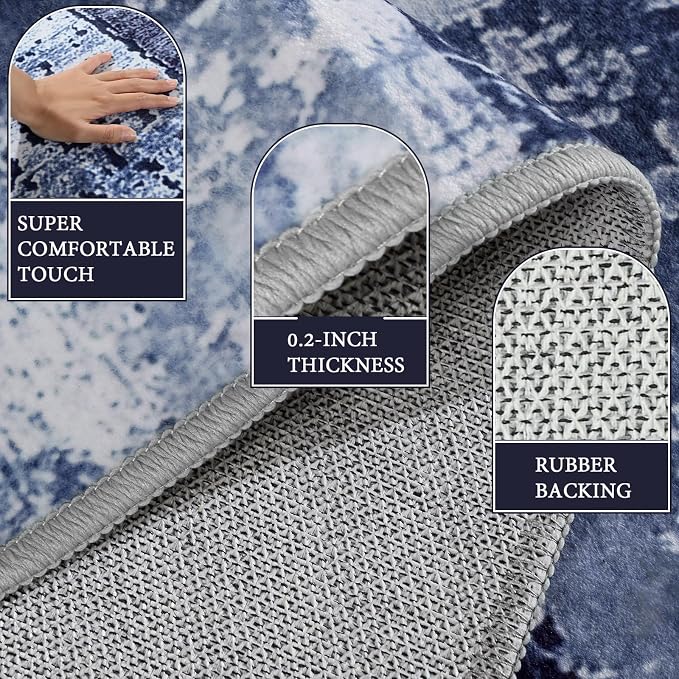 LOCHAS Washable Runner Rugs for Hallway, 2x8 Non Sip Soft Rug for Bedroom - Image 7