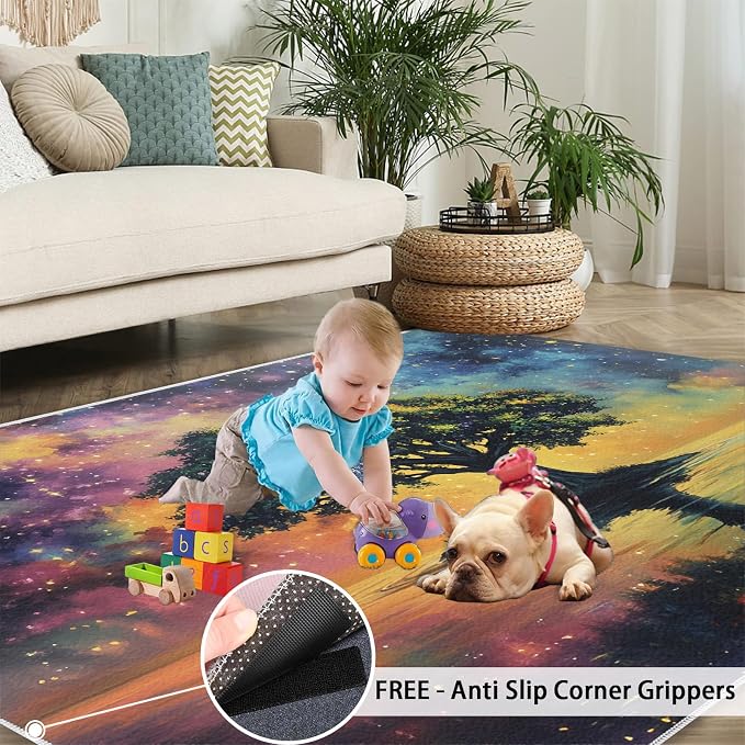 5x6 Tree of Life Rugs for Office - Image 5
