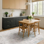 Light Blue Farmhouse Area Rug for Bedroom - Image 3