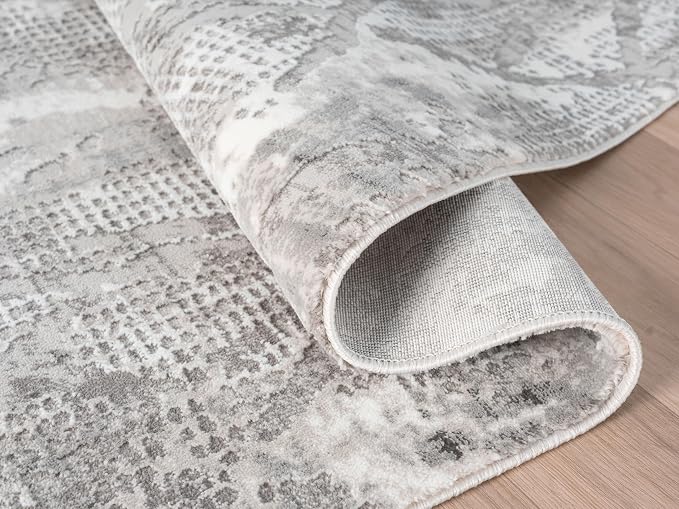 Adel Modern Area Rug for Living Room, 8x10 Rustic Distressed Abstract Large - Image 8
