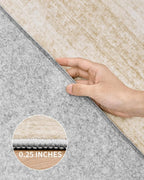 Art&Tuft Washable Rugs 9x12, Low Pile Area Rugs 9x12 Living Room - Image 7
