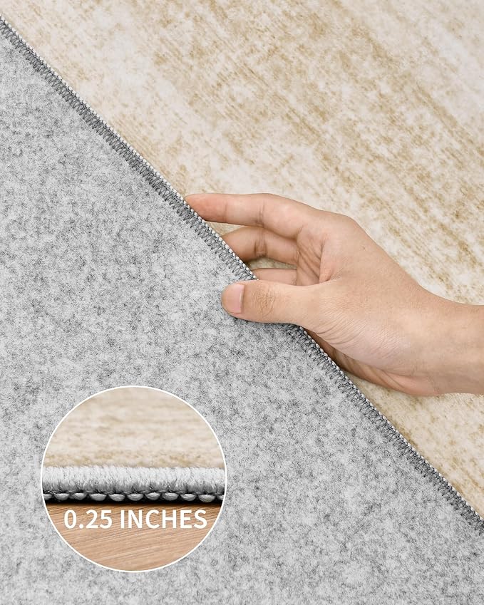 Art&Tuft Washable Rugs 9x12, Low Pile Area Rugs 9x12 Living Room - Image 7