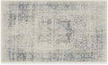RUGGABLE Washable Vintage Area Rug – Kamran Blue Quartz 3x5, Stain-Resistant by RUGGABLE