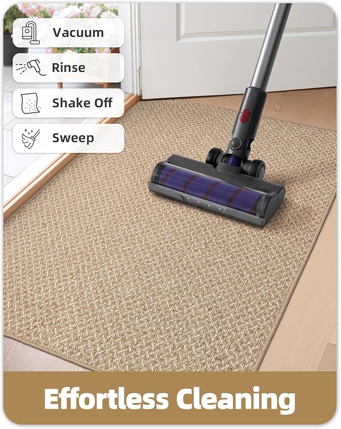 Color&Geometry Ultra Thin Indoor Door Mat Non Slip Rubber Backed Dirt Trapper - Image 8