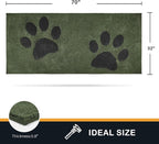 PURRUGS Dirt Trapping Door Mat 32" x 70", Non-Skid/Slip Machine Washable - Image 2