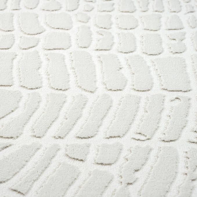 Abani Cream Area Rug for Living Room, Bedroom - Image 8