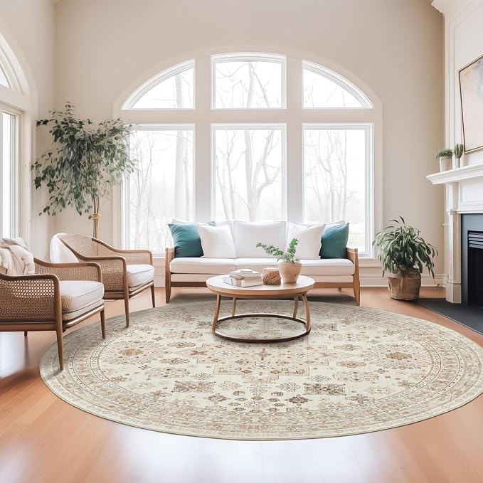 zesthome Washable Round Area Rugs - Image 3