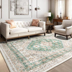 zesthome 10x14 Area Rugs, Stain Resistant Washable Rug, Ultra-Thin Rugs - Image 3