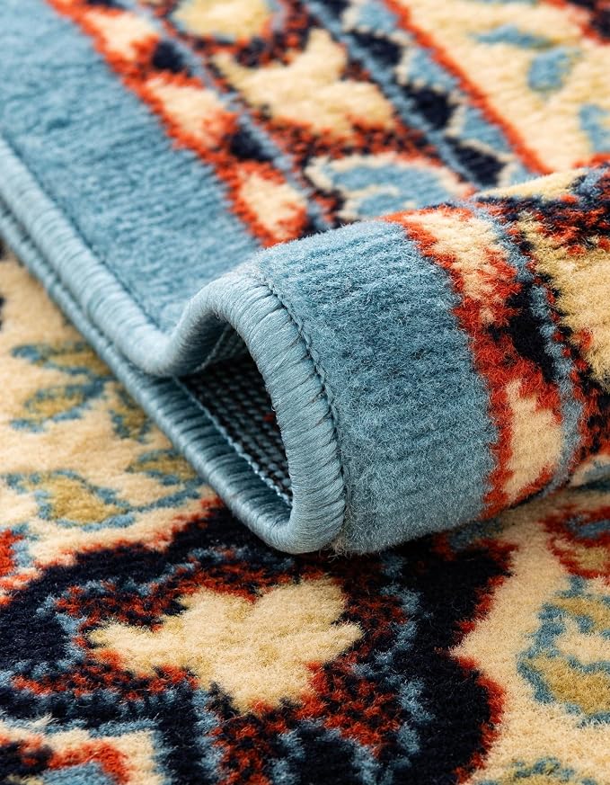 Unique Loom Reza Collection Traditional Persian Style Area Rug, Runner 3' 0" x - Image 6