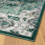LUXE WEAVERS Moroccan Green 6x9 Medallion Area Rug - Image 5
