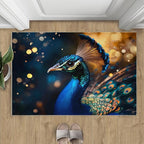 Peacock Area Rug 3x4-3x4 Rug, Wonderful Peacock Rugs by STRELEC